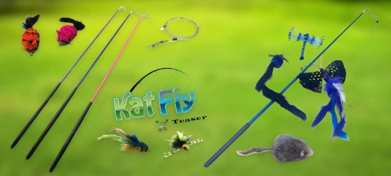 KatFly® Cat Toy Teasers & Wands